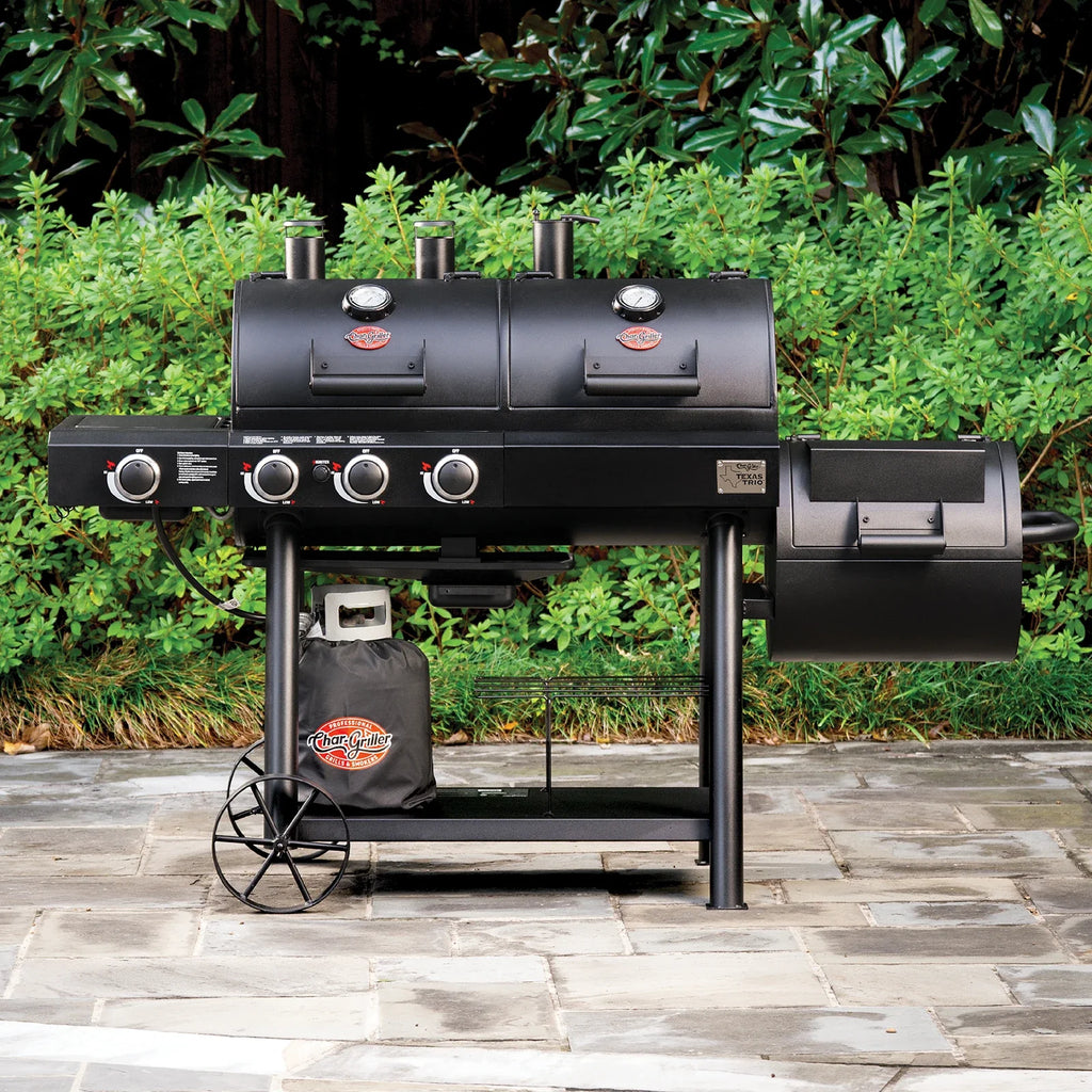 Char-Griller Texas Trio Gas & Charcoal Grill 3070