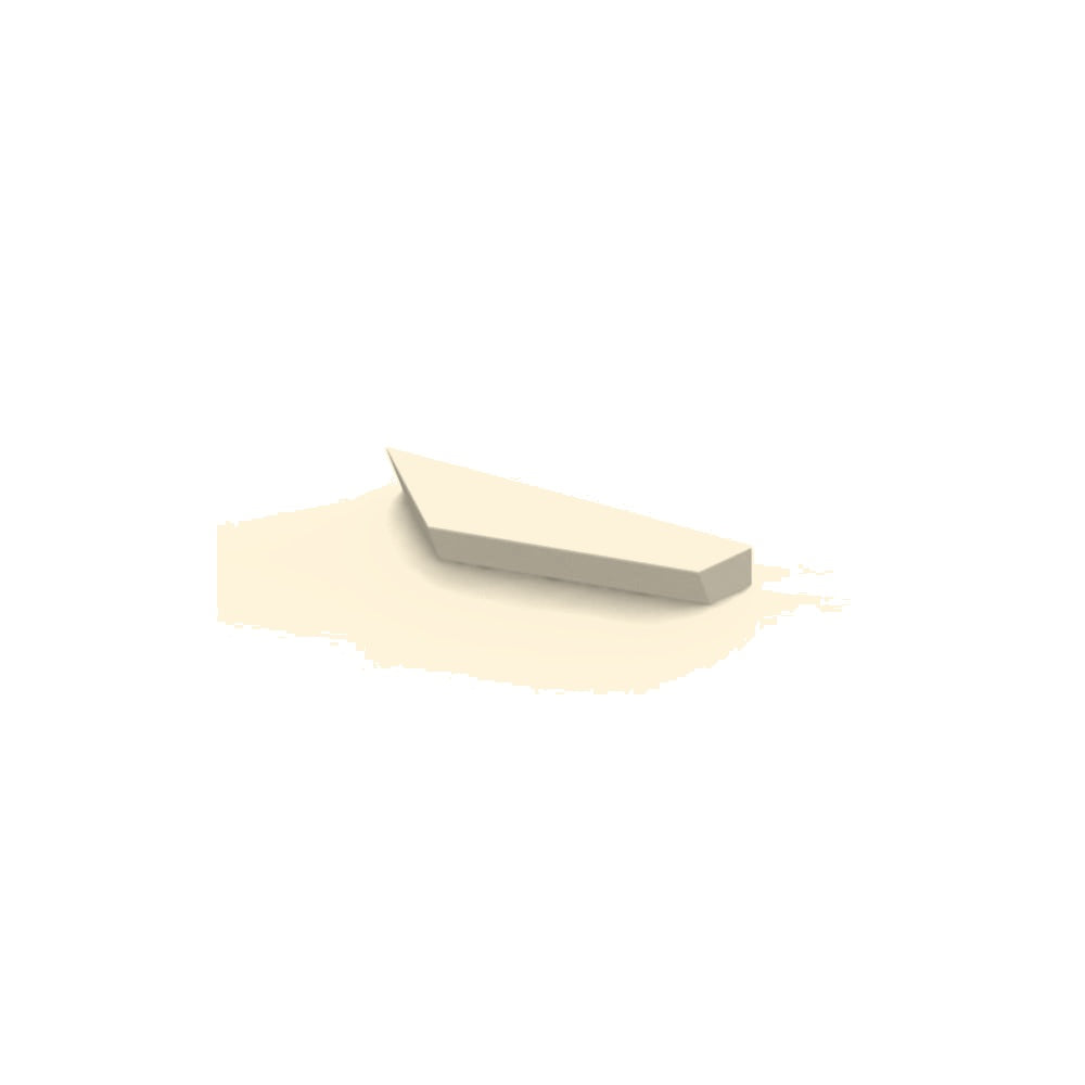 ZB.KN.01 Knife Concrete Bench — Acid Wash — A20 White — digitally rendered color preview