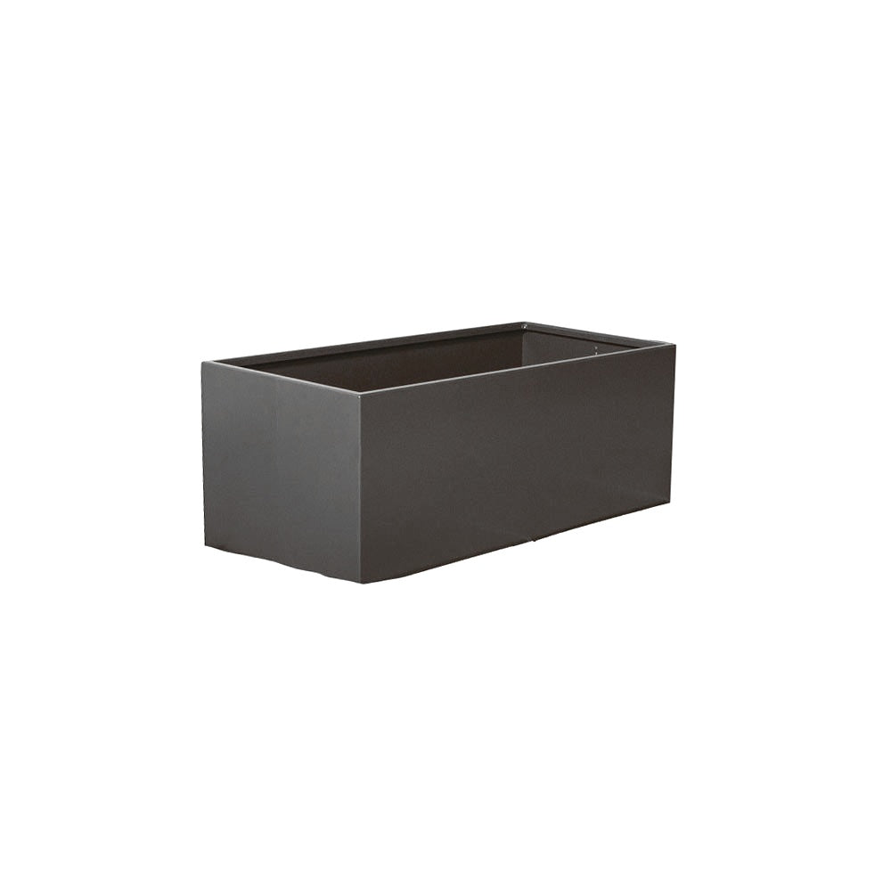 WS508 Aluminum Rectangular Planter — Metal Powder Coat — 72 Aluminum — digitally rendered color preview