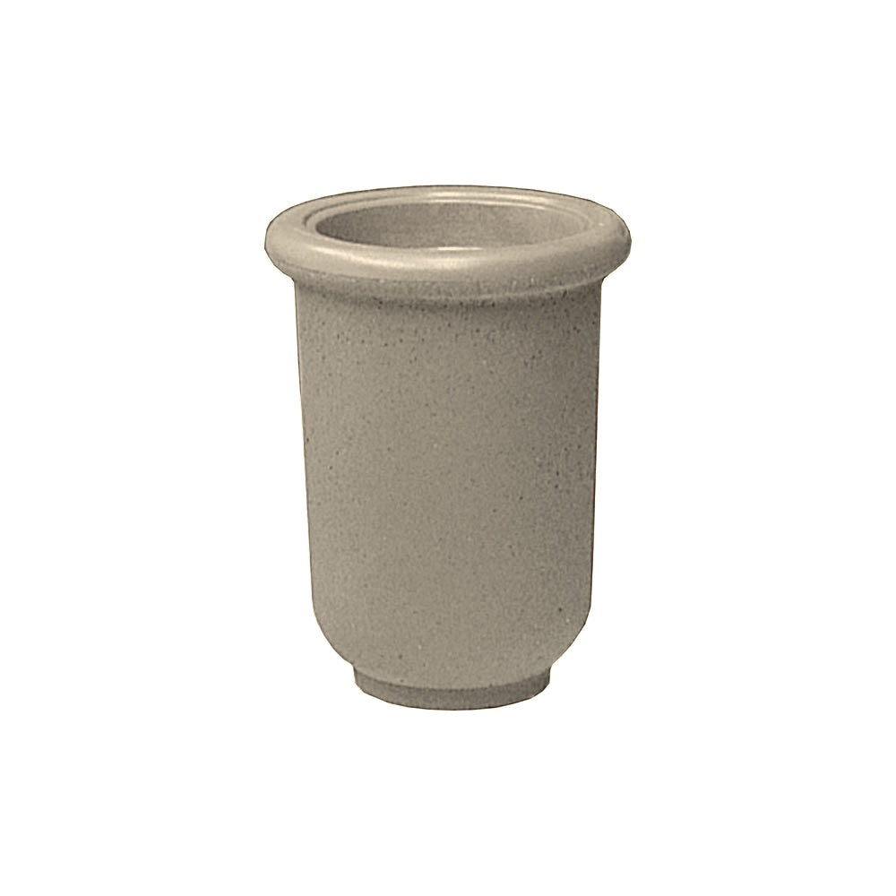 TF4050 Senora Concrete Planter — Weatherstone — W20 White — digitally rendered color preview