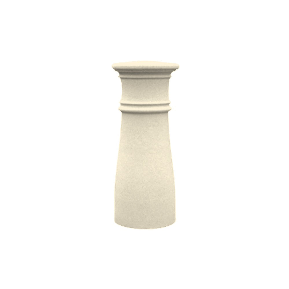 WS6125 Concrete Bollard — Acid Wash — A20 White — digitally rendered color preview