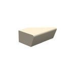 ZB.CE.10 Concrete Bench — Weatherstone — W20 White — digitally rendered color preview