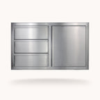 36" Deluxe 3-Drawer with Single Access Door Combo