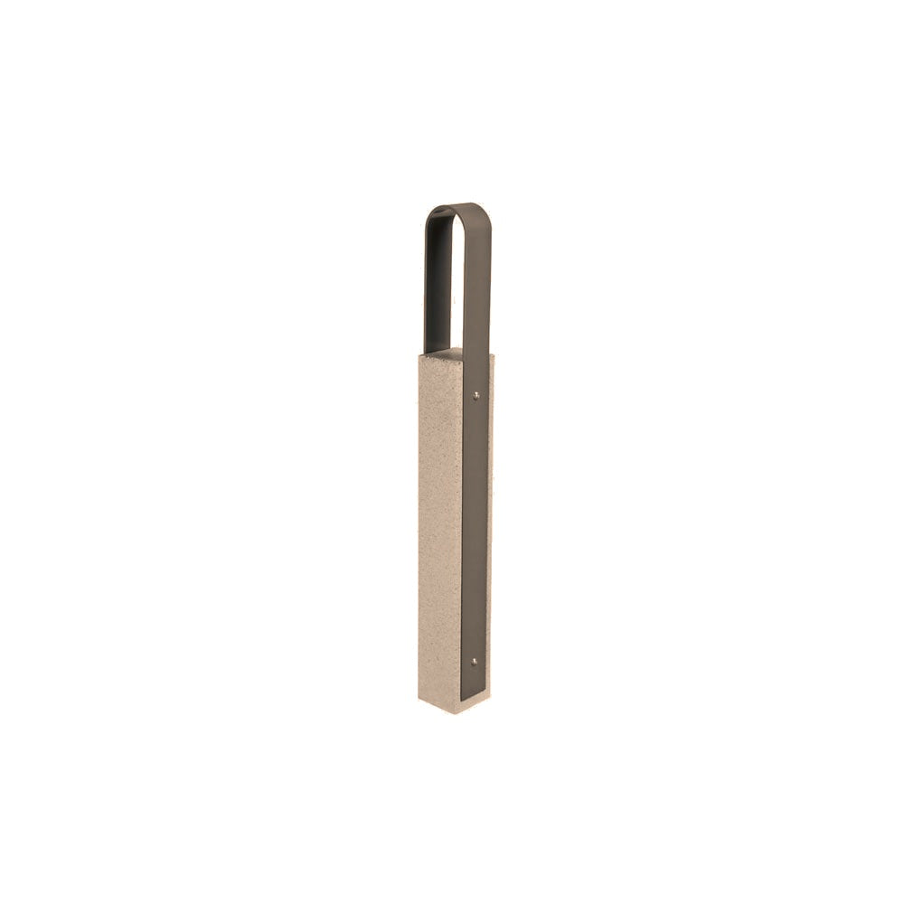DF6520 Collaboration Vault Bike Bollard - Tall/Rounded — Acid Wash — A21 Buff — digitally rendered color preview