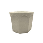 TF4025 Round Concrete Planter — Acid Wash — A20 White — digitally rendered color preview