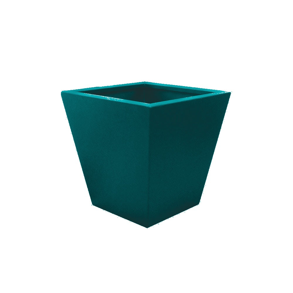 WS502 Executive Series Tapered Aluminum Planter — Metal Powder Coat — S8 Teal — digitally rendered color preview