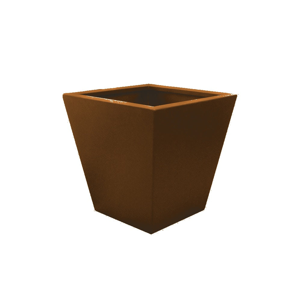 WS501 Executive Series Tapered Aluminum Planter — Metal Powder Coat — S14 Clay — digitally rendered color preview