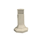 TF6063 Soldier Field Portable Concrete Bollard — Weatherstone — W20 White — digitally rendered color preview