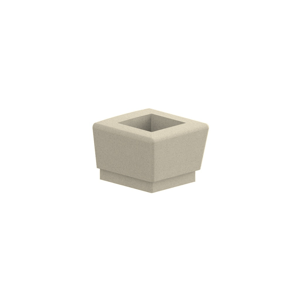 WS9113 Our Town Square Planter End — Acid Wash — A20 White — digitally rendered color preview