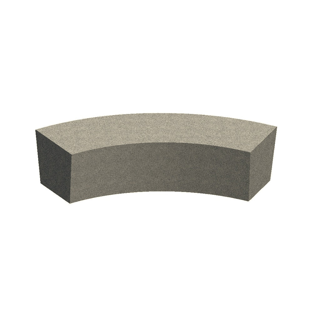 ZB.CI.4000 Large Concrete Circular Bench — Acid Wash — A20 White — digitally rendered color preview
