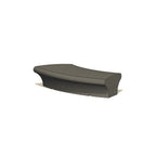 ZB.BD.01 Buda Curved Concrete Bench — Acid Wash — A20 White — digitally rendered color preview