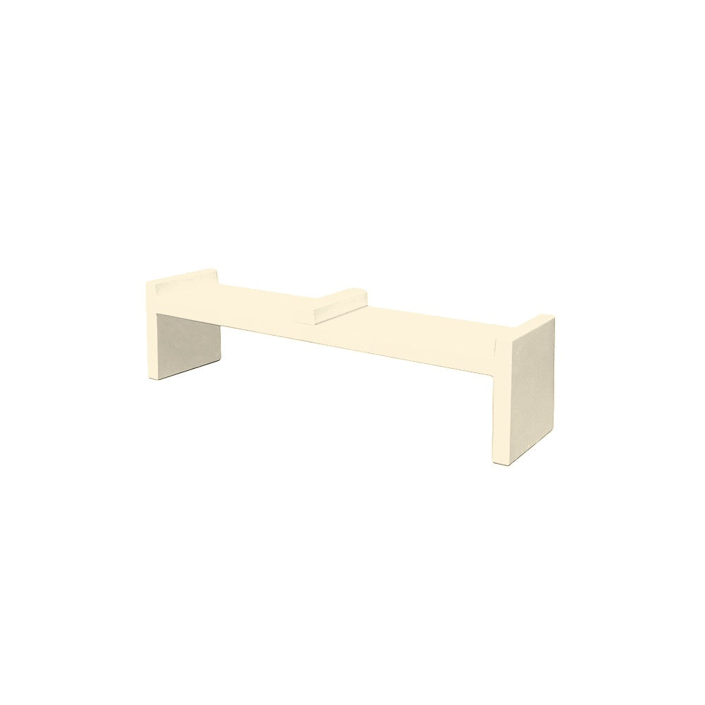 TF5101 Concrete Bench — Acid Wash — A20 White — digitally rendered color preview