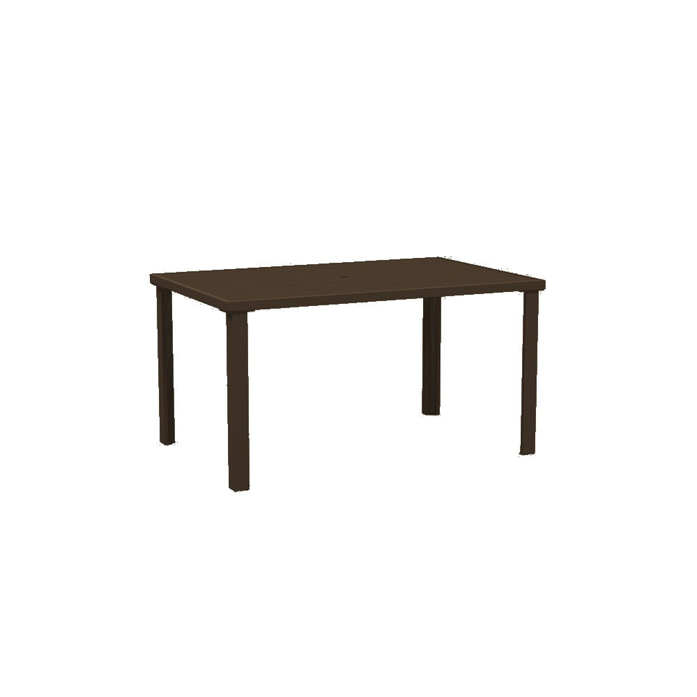 Lorna Dining Table Series — Metal Powder Coat — 10 Bronze — digitally rendered color preview