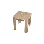 WS215 Steel Bench Seating — Metal Powder Coat — S44 Putty — digitally rendered color preview