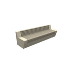 ZB.WL.34 Large Concrete Bench With Seat — Acid Wash — A20 White — digitally rendered color preview