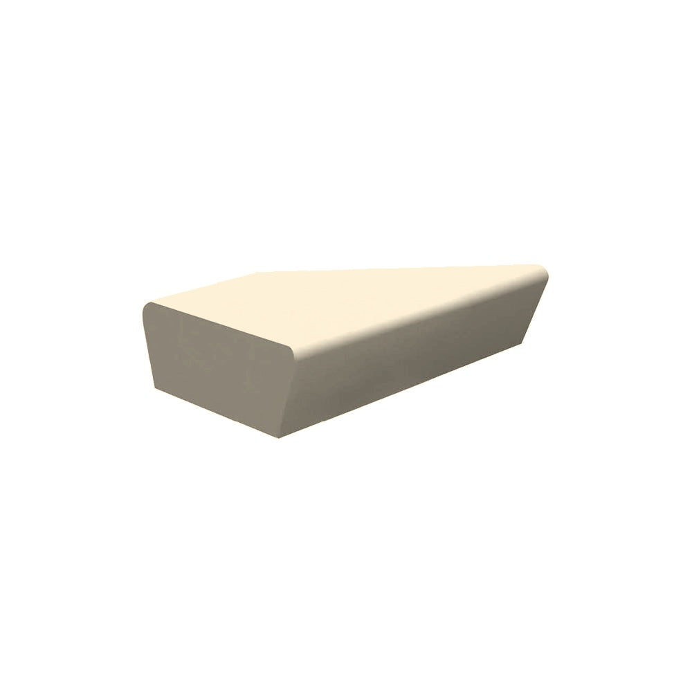 ZB.CE.20 Concrete Bench — Weatherstone — W20 White — digitally rendered color preview