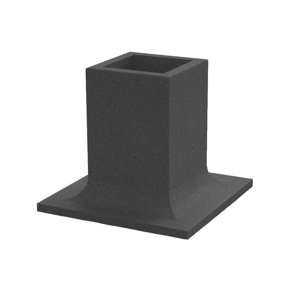 ZB.PU.01 Pop Up Concrete Planter — Weatherstone — W26 Charcoal — digitally rendered color preview