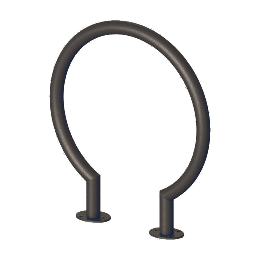 MF9022 Surface Mount Circle Bike Rack — Metal Powder Coat — 84 Beige — digitally rendered color preview