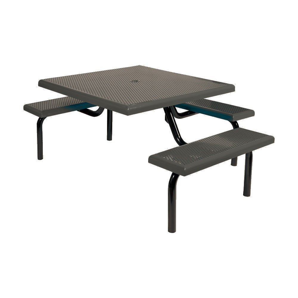 MF1021 Square Modular 3-Bench ADA Table — Metal Powder Coat — 84 Beige — digitally rendered color preview