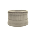 TF4230 Deerfield Round Concrete Planter — Acid Wash — A20 White — digitally rendered color preview