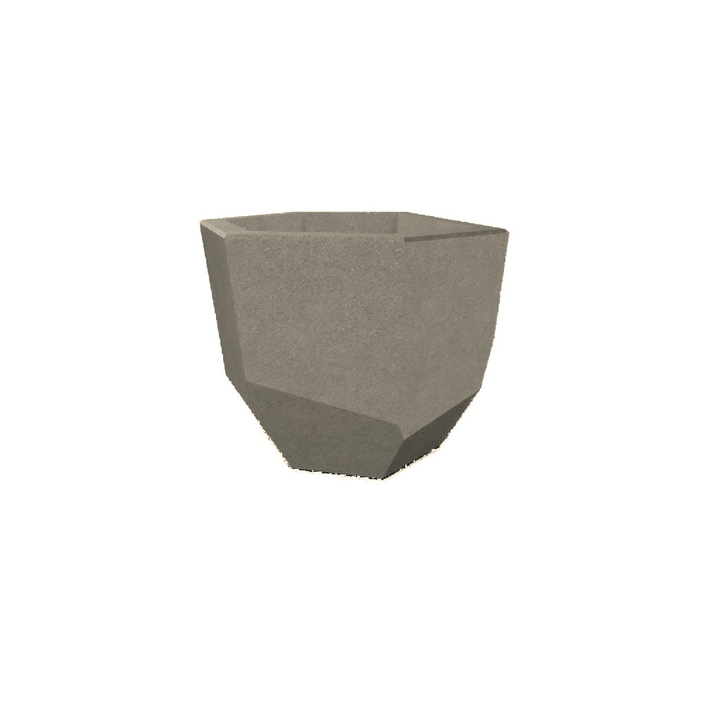 TF4362 Concrete Planter — Weatherstone — W20 White — digitally rendered color preview