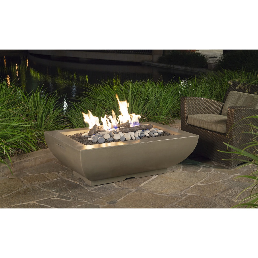 American Fyre Designs Bordeaux Rectangle Fire Bowl official manufacturer image