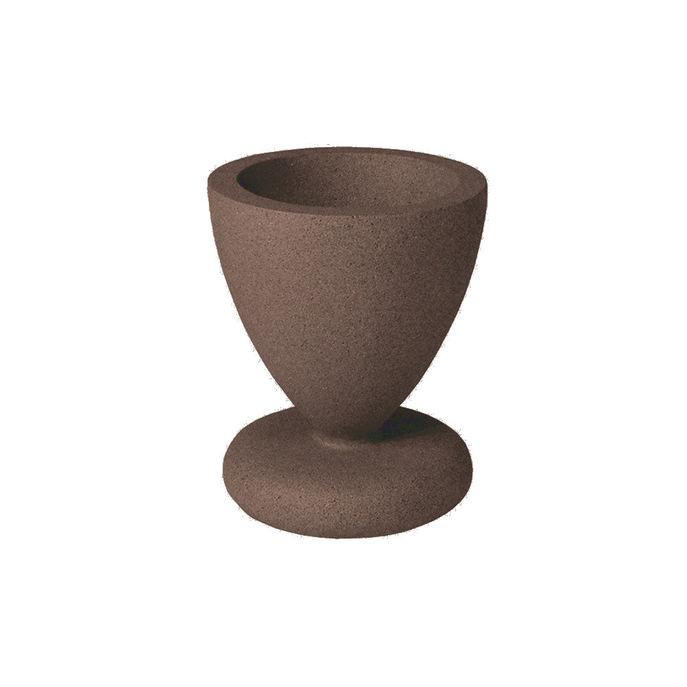 WS445 Round Concrete Planter — Acid Wash — A25 Brown — digitally rendered color preview
