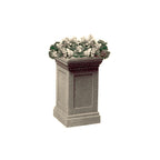 TF4184 Colonial Square Concrete Planter — Weatherstone — W20 White — digitally rendered color preview