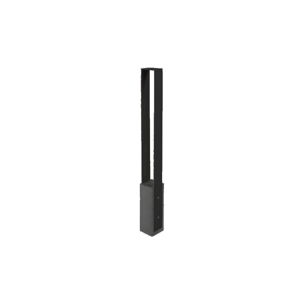 DF6525 Collaboration Vault Bike Bollard - Short/Square — Acid Wash — A38 Night — digitally rendered color preview