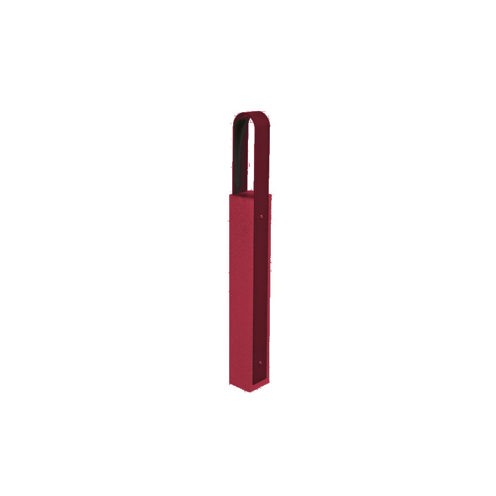 DF6520 Collaboration Vault Bike Bollard - Tall/Rounded — Metal Powder Coat — S43 Fireweed — digitally rendered color preview