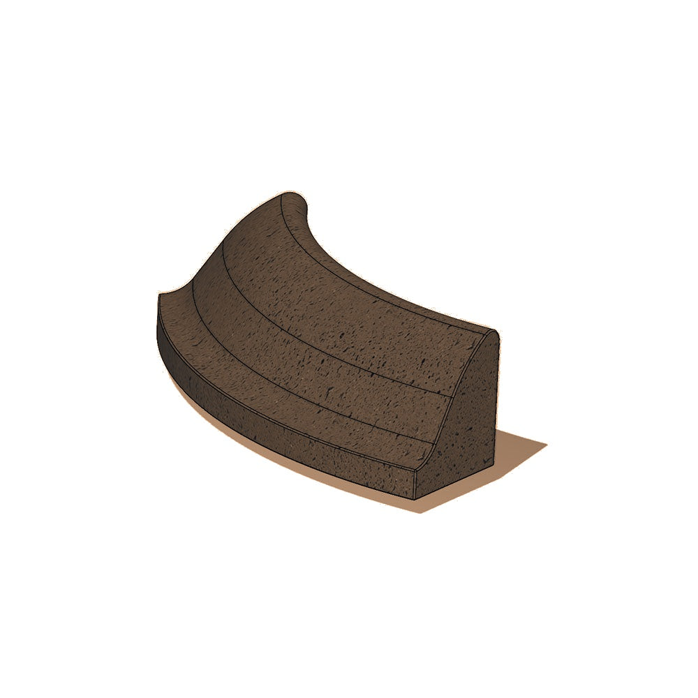 ZB.RP.01 Round Concrete Planter — Acid Wash — A22 Sand — digitally rendered color preview