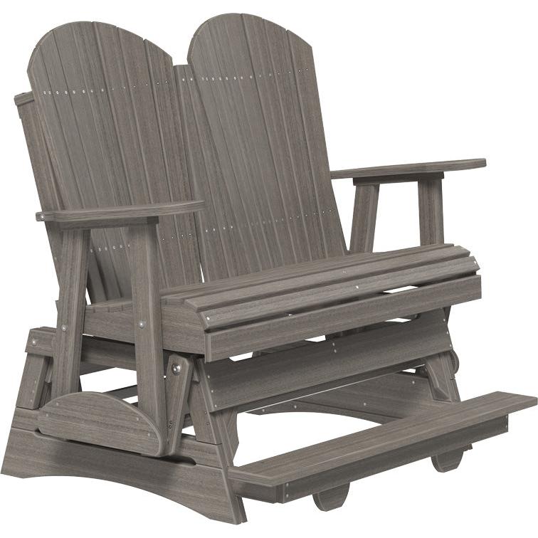 LuxCraft 4ft Adirondack Balcony Glider Double Outdoor Seat