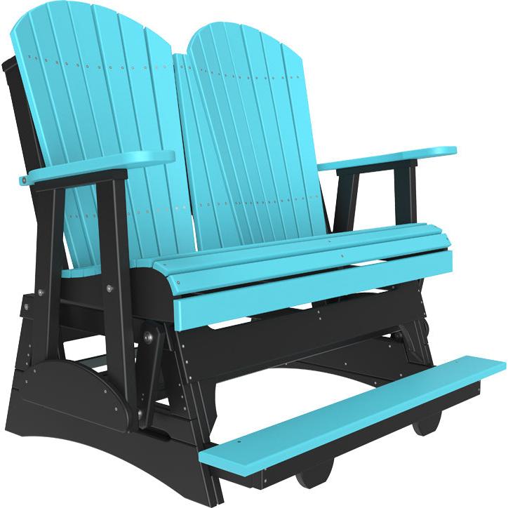 LuxCraft 4ft Adirondack Balcony Glider Double Outdoor Seat