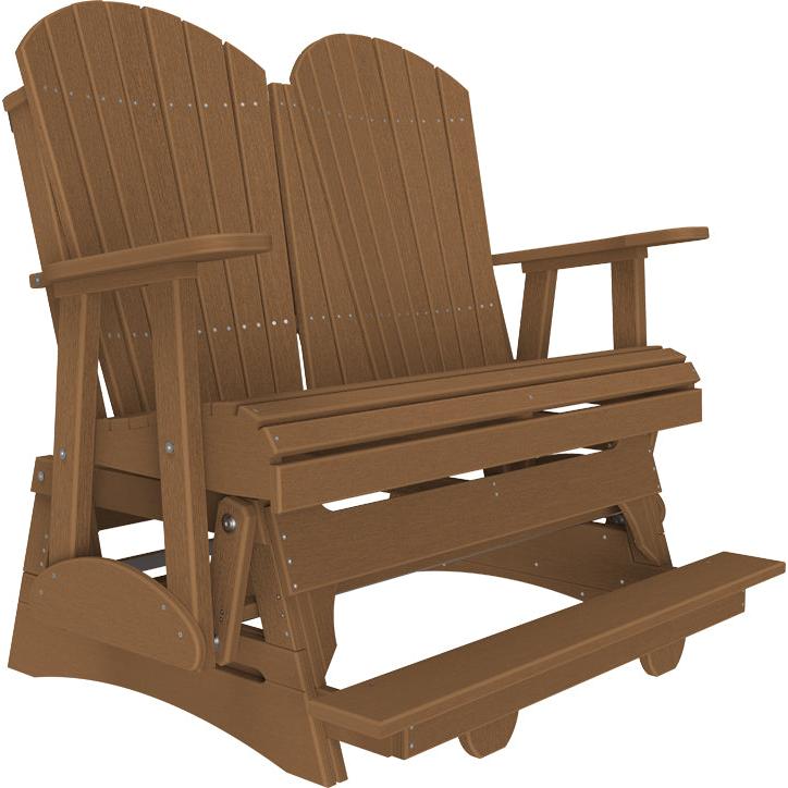 LuxCraft 4ft Adirondack Balcony Glider Double Outdoor Seat