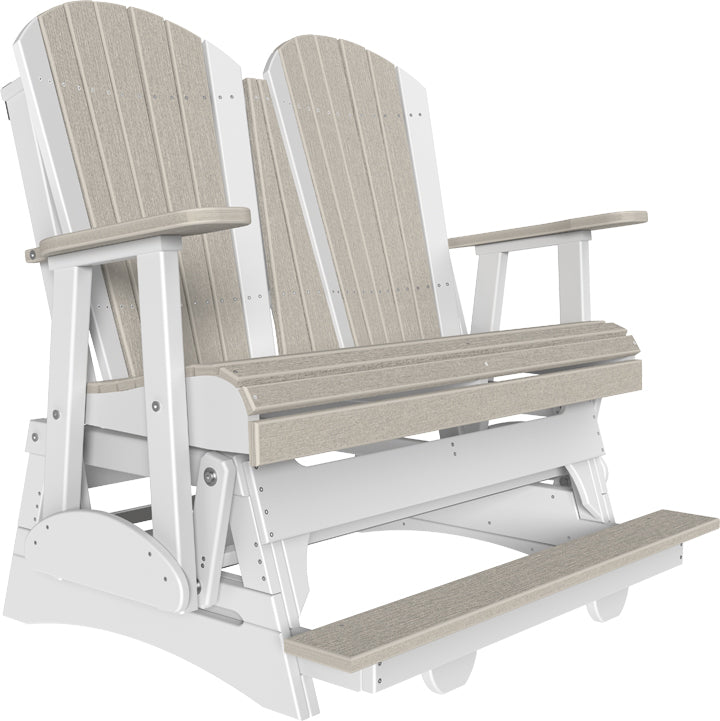 LuxCraft 4ft Adirondack Balcony Glider Double Outdoor Seat