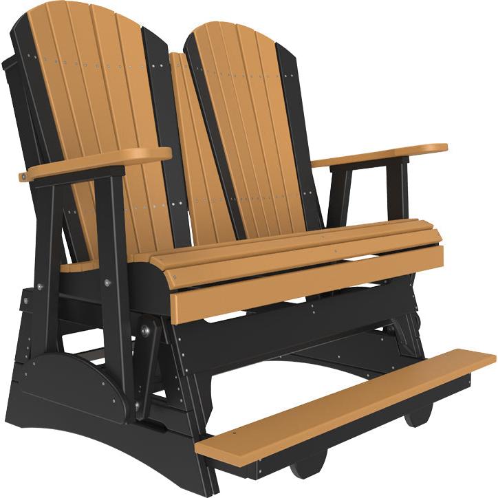 LuxCraft 4ft Adirondack Balcony Glider Double Outdoor Seat