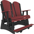 LuxCraft 4ft Adirondack Balcony Glider Double Outdoor Seat
