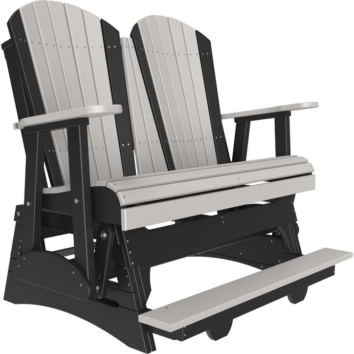 LuxCraft 4ft Adirondack Balcony Glider Double Outdoor Seat