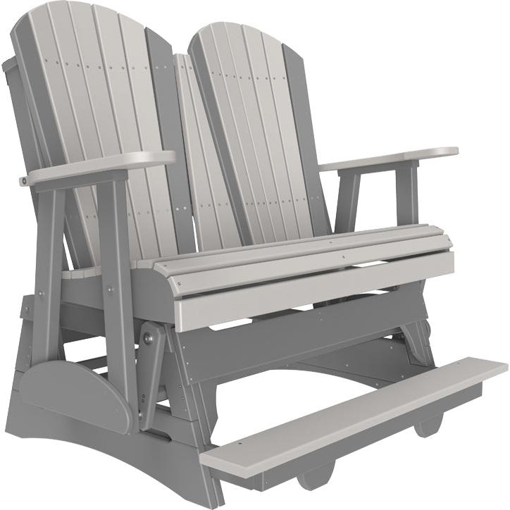 LuxCraft 4ft Adirondack Balcony Glider Double Outdoor Seat