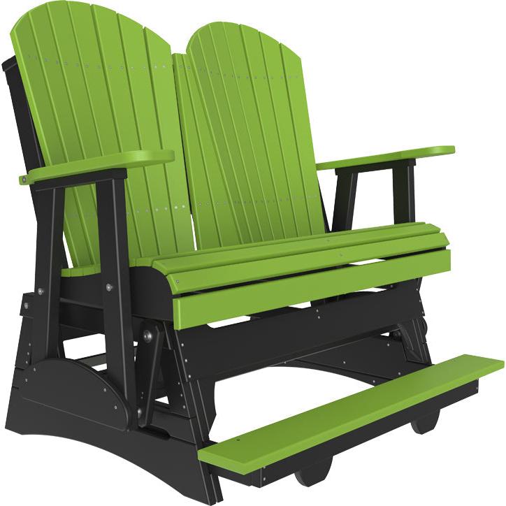 LuxCraft 4ft Adirondack Balcony Glider Double Outdoor Seat
