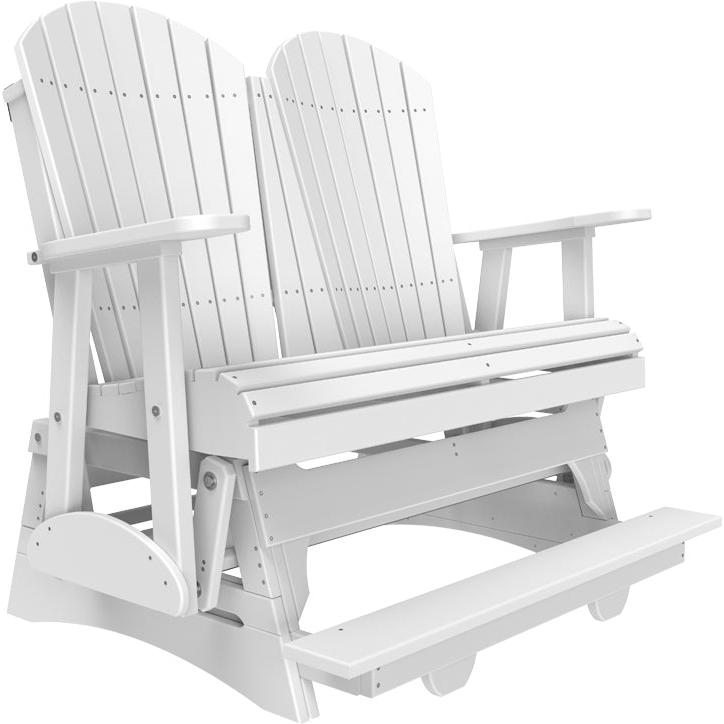 LuxCraft 4ft Adirondack Balcony Glider Double Outdoor Seat