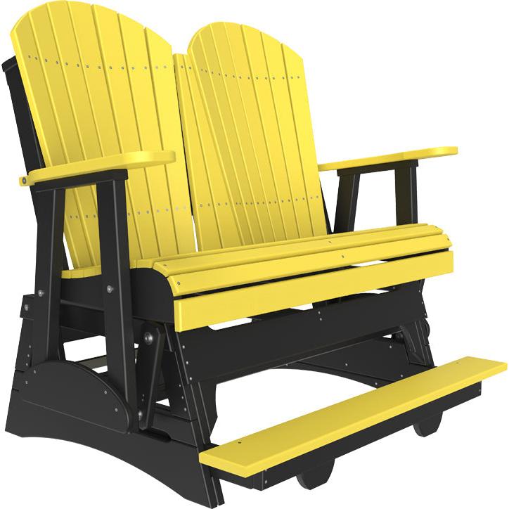 LuxCraft 4ft Adirondack Balcony Glider Double Outdoor Seat