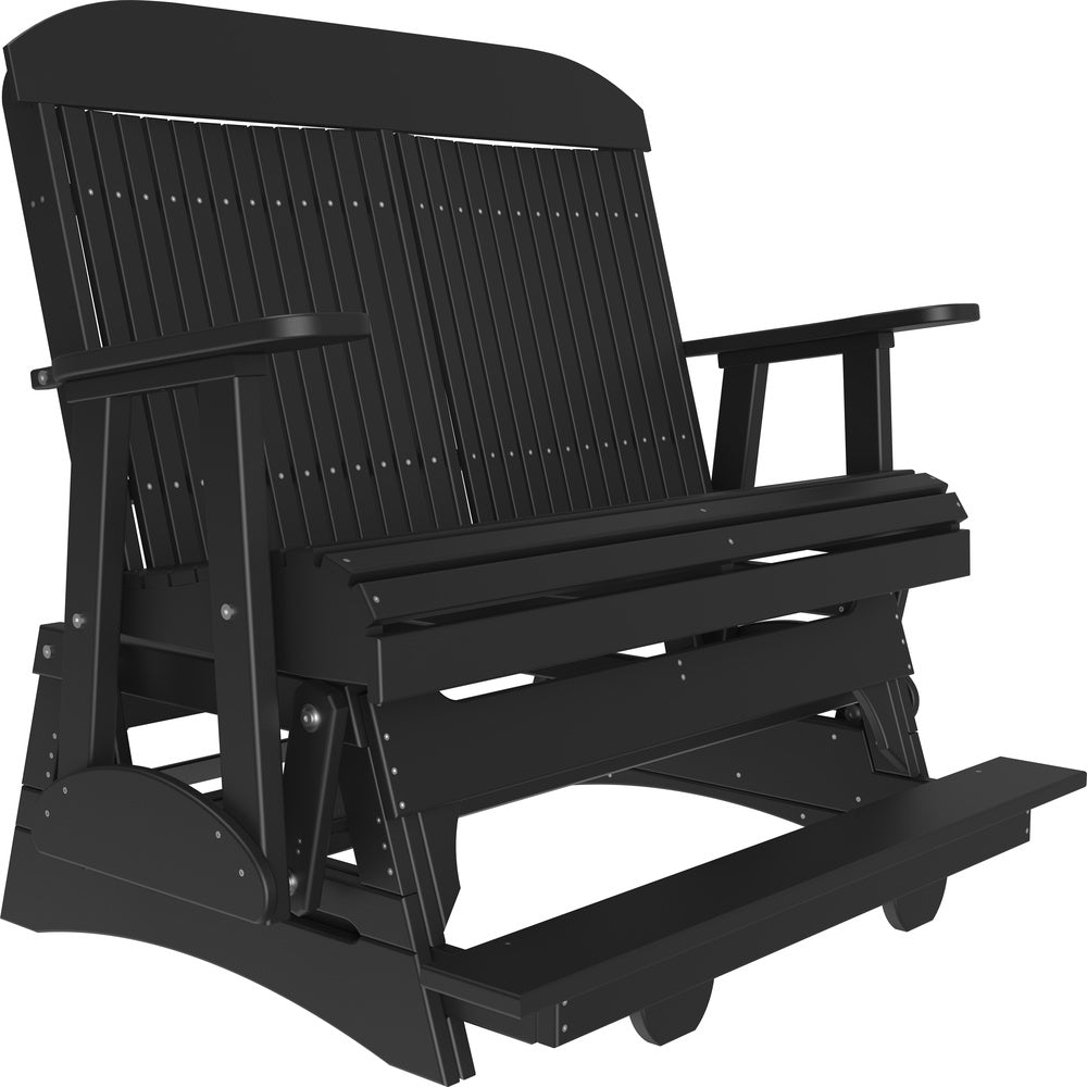 LuxCraft 4' Classic Balcony Glider (4CPBAG) - 4CPBAGBK 4' Classic Balcony Glider (Black)