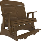 LuxCraft 4' Classic Balcony Glider (4CPBAG) - 4CPBAGCBR 4' Classic Balcony Glider (Chestnut Brown)