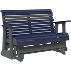 LuxCraft 4' Plain Glider (4PPG) - 4PPGPBS 4' Plain Poly Glider (Patriot Blue & Slate)