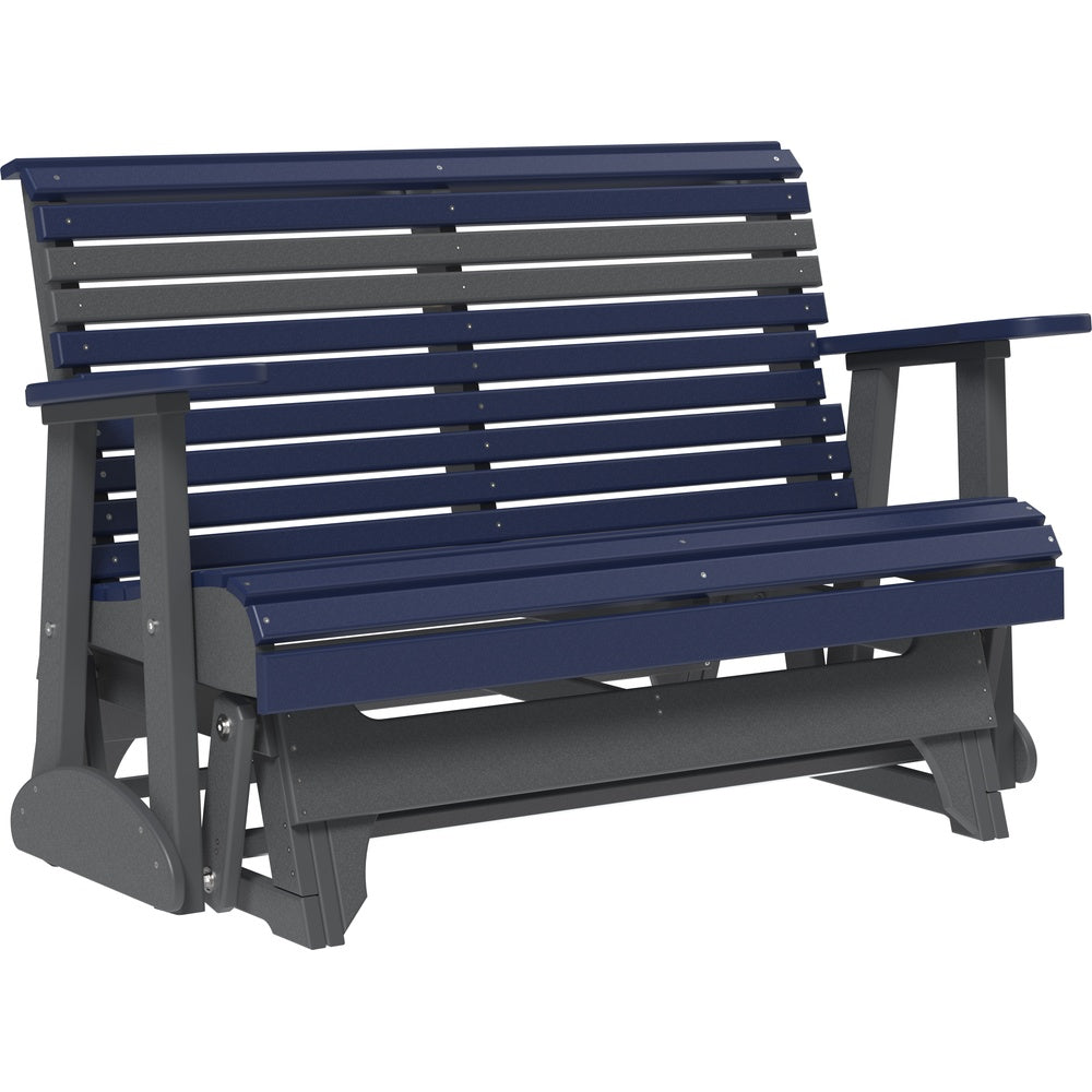 LuxCraft 4' Plain Glider (4PPG) - 4PPGPBS 4' Plain Poly Glider (Patriot Blue & Slate)