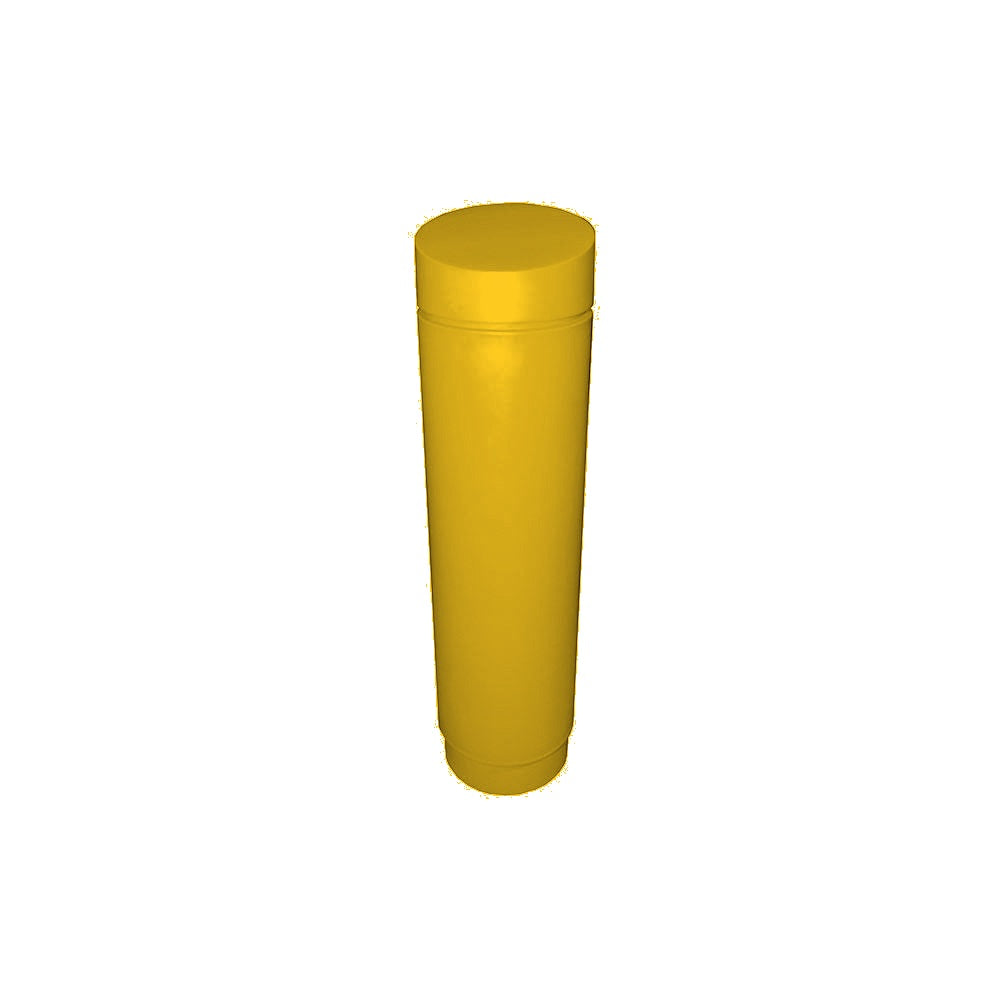 351054 Plastic Bollard Cover — Plastic — 120 Yellow — digitally rendered color preview