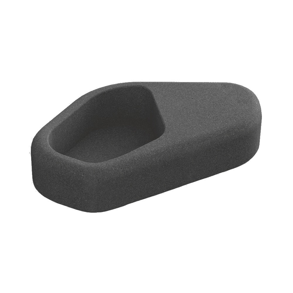 ZB.NU.03 Concrete Planter — Weatherstone — W26 Charcoal — digitally rendered color preview