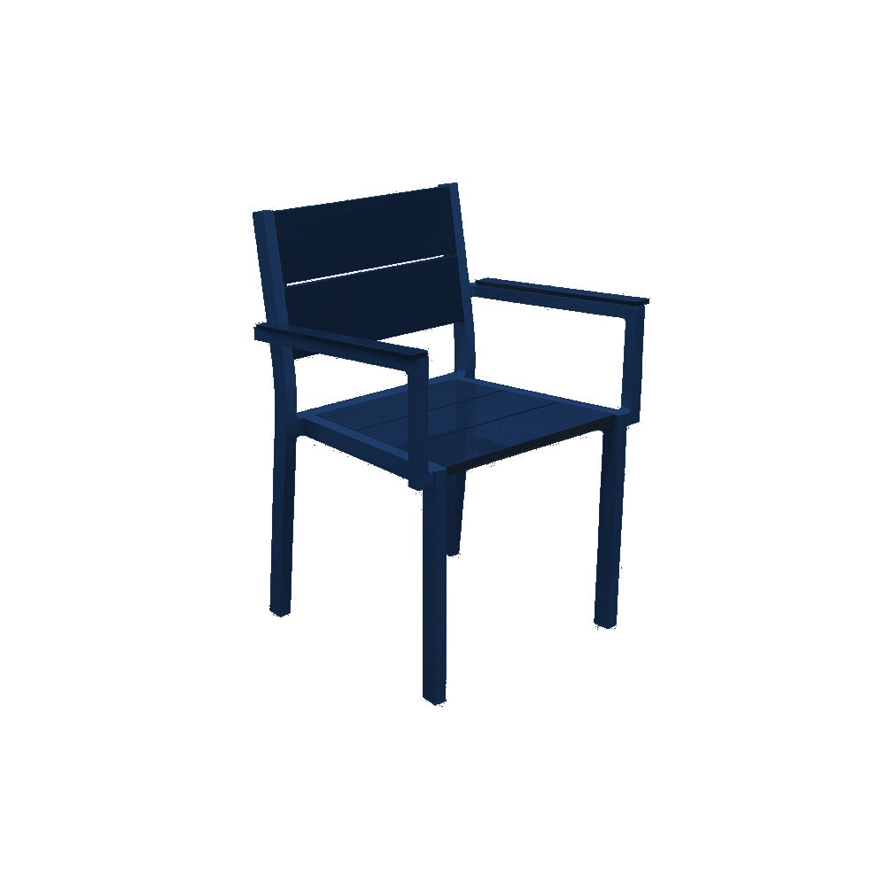 2310 Urban Dining Chair — Metal Powder Coat — S48 Cobalt Blue — digitally rendered color preview