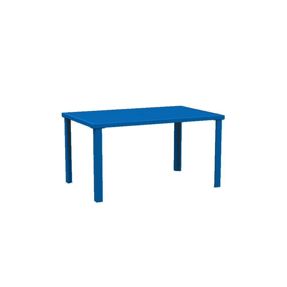 Lorna Dining Table Series — Metal Powder Coat — S7 Sky Blue — digitally rendered color preview